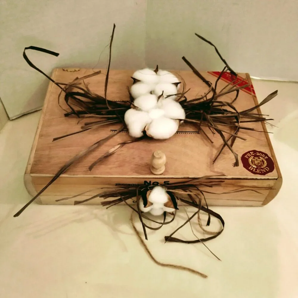 Suenos de Saundra Upcycled, Large, COROJO #5, Cigar Box, Home Accent/Storage